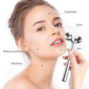 3D Metal Face Massage Tool For Reduce Puffiness (Zinc Alloy)